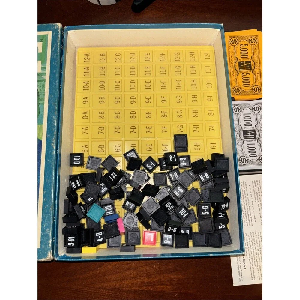 Acquire Board Game Avalon Hill 1976 Bookshelf Vintage Corporate Strategy